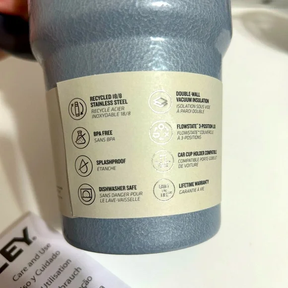 Stanley Silver Tumbler with Handle 30 ounce‎ - Picture 7 of 9